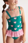 Two In a Castle Ολόσωμο Μαγιό Heartbeat Allover Tulle Ruffle