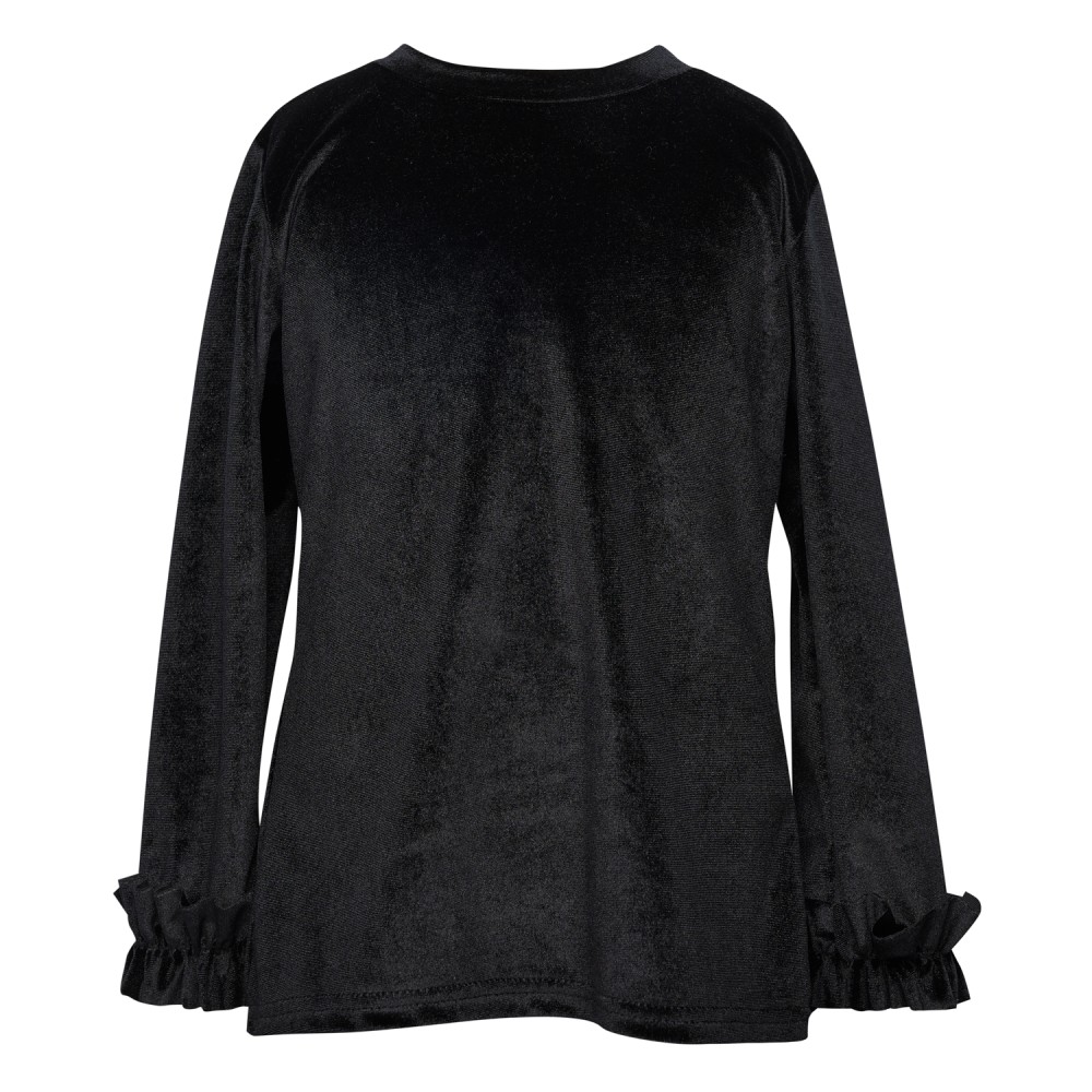 Two in a castle Μαύρο Basic Top Βελούδο