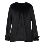 Two in a castle Μαύρο Basic Top Βελούδο