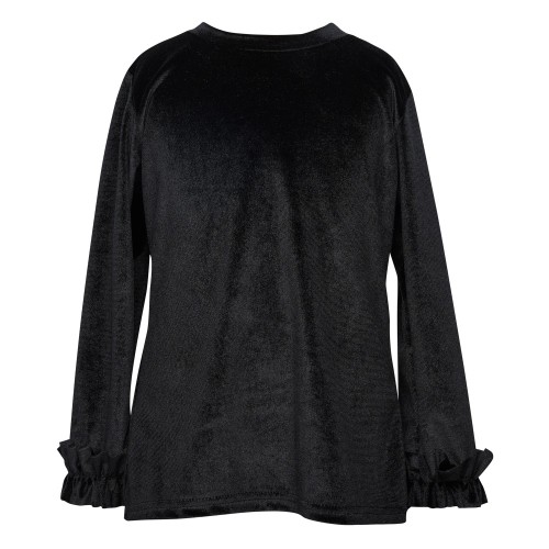Two in a castle Μαύρο Basic Top Βελούδο