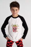 Two In A Castle Μακρυμάνικο T-shirt Movie Night Pop Corn