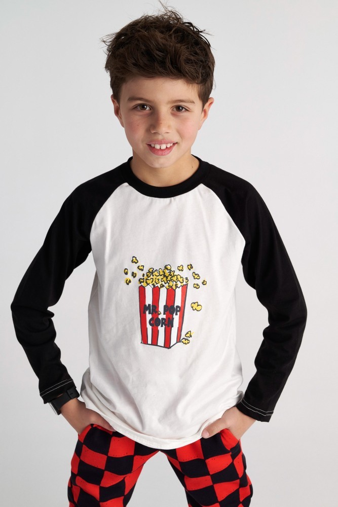 Two In A Castle Μακρυμάνικο T-shirt Movie Night Pop Corn