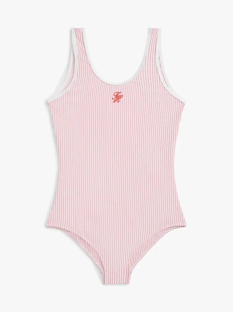 Tommy Hilfiger Ολόσωμο Ριγέ Μαγιό