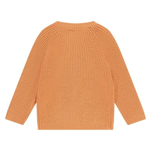 Babyface Βρεφική Πλεκτή Πορτοκαλί Ζακέτα 