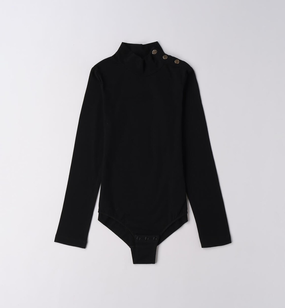 Κορμάκι Μακρύ Μανίκι Μαύρο F513