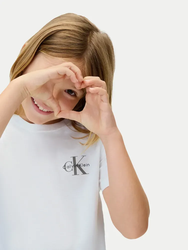 T-Shirt Chest Monologo Λευκό