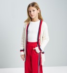  Πλεκτή Μακριά Ζακέτα F481