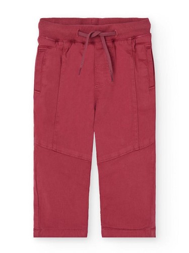 Βαμβακερό Παντελόνι Μπορντό 