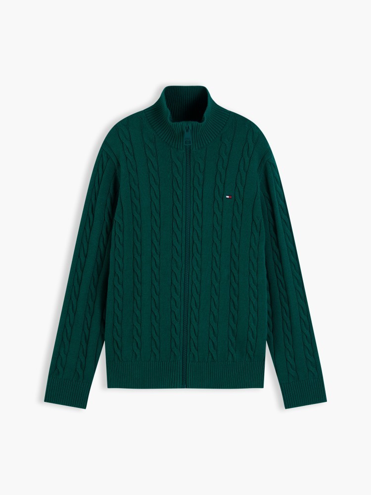Tommy Hilfiger Πλεκτή Ζακέτα Cable Full Zip 