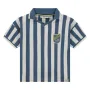 Stains & Stories Ριγέ T-shirt με γιακά polo
