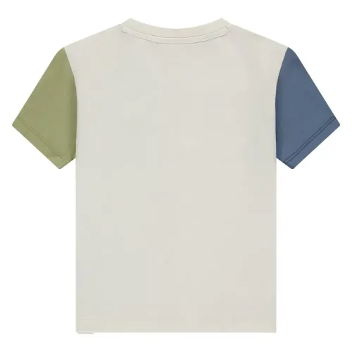 Stains & Stories T-shirt Εκρού με τσέπη