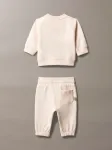Calvin Klein Βρεφικό Φούτερ Σετ Monologo ροζ