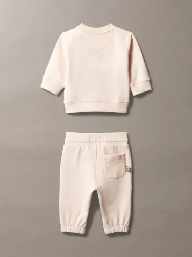 Calvin Klein Βρεφικό Φούτερ Σετ Monologo ροζ