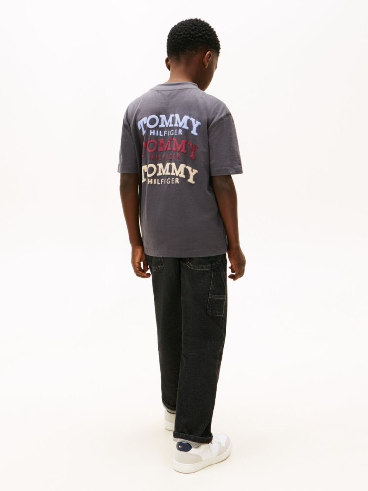 Tommy Hilfiger Washed Faded Γκρι T-Shirt